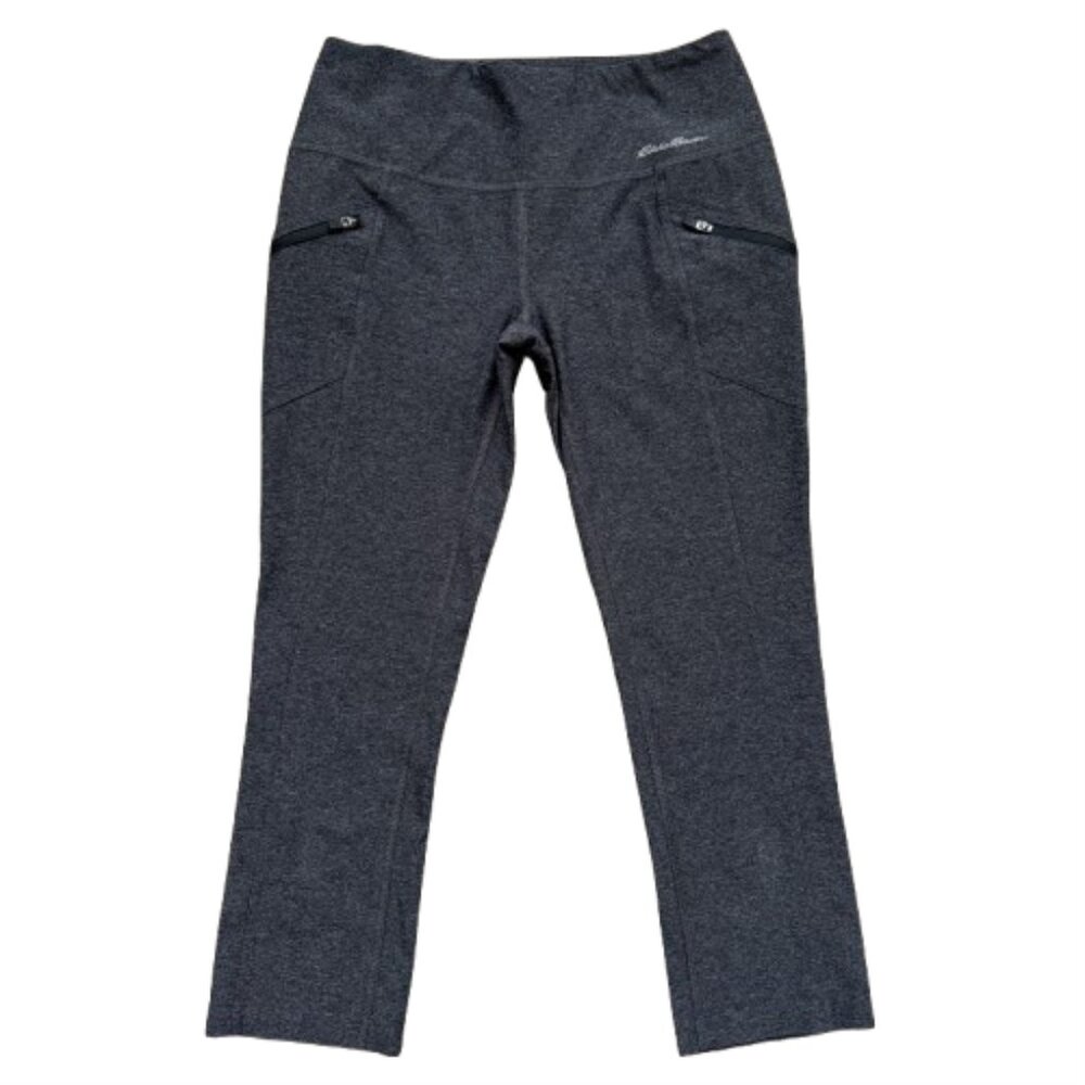 Eddie Bauer Cropped Gray Heather Leggings - Picture 2 of 5